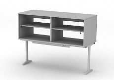 Надстройка сервисная МРЛ-22.2, шкаф из ЛДСП, двери стеклянные, исп. 2